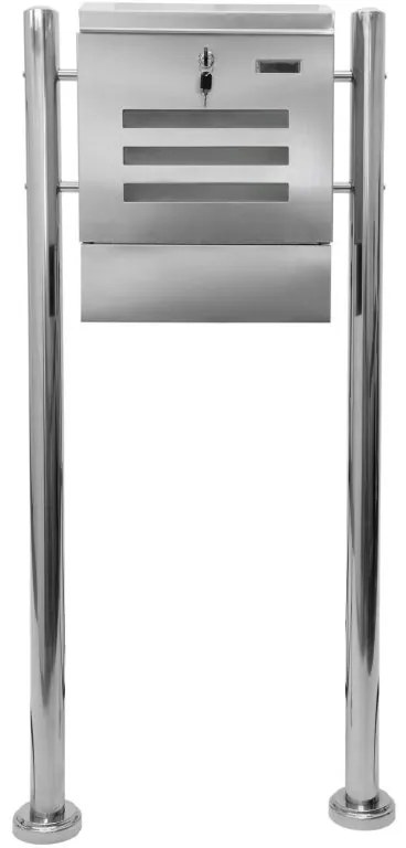 STILISTA Postaláda rozsdamentes acél 120 cm
