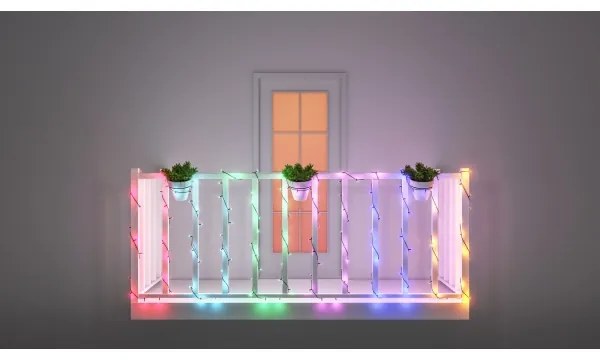 WiZ - LED RGBW Dimmelhető kültéri lánc 160xLED 20m IP44 2700-5000K Wi-Fi