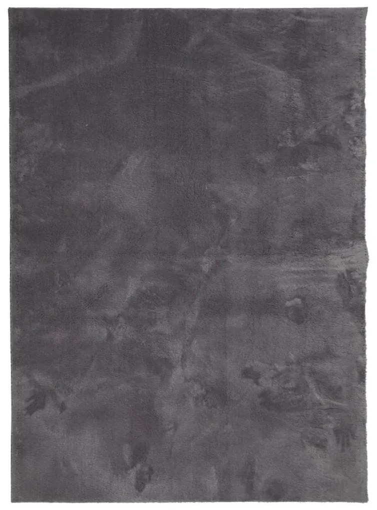 HUARTE antracit rövid szálú puha és mosható szőnyeg 140x200 cm