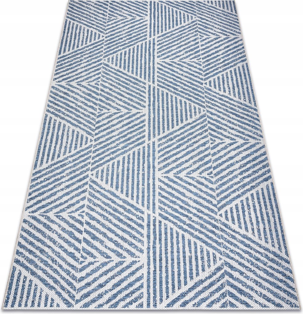 Juta Lapos Szövésű Szőnyeg 160x230 kék #B1395