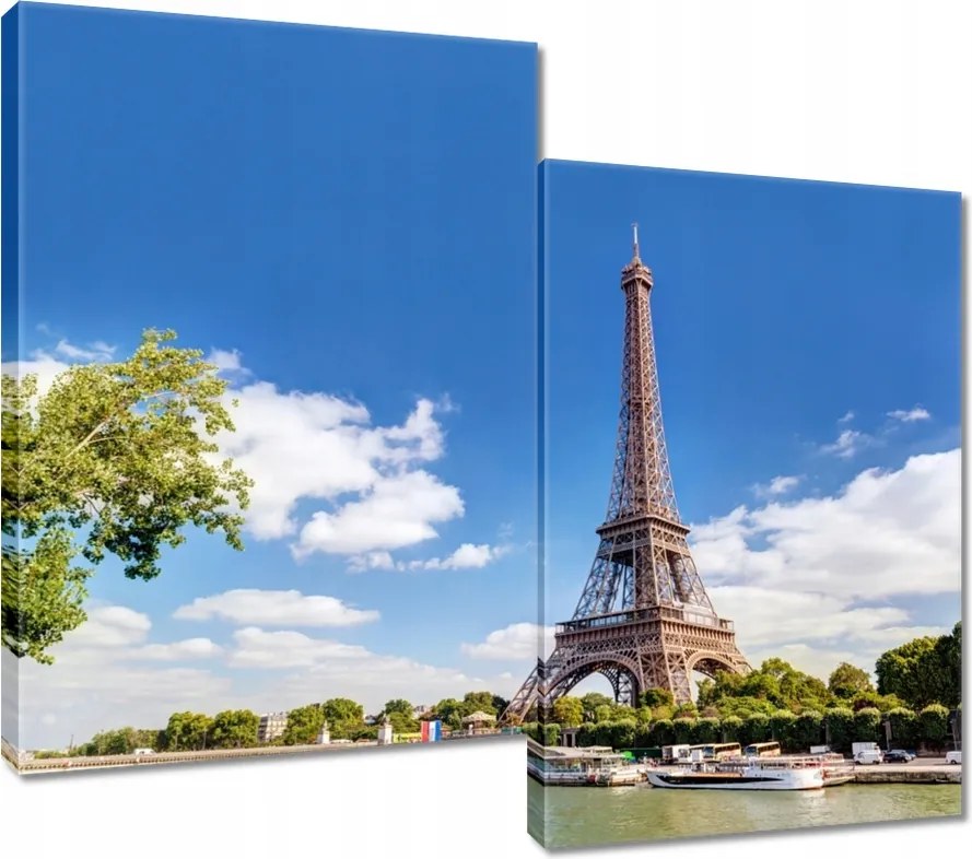 Vászonkép 80x70 Eiffel-torony