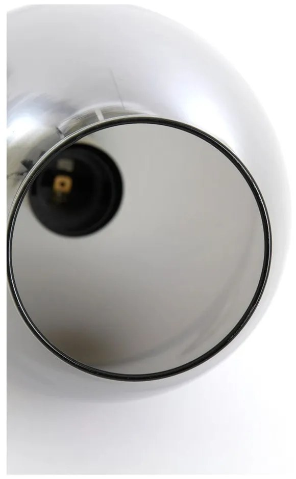 Sötétszürke-bronzszínű függőlámpa üveg búrával ø 35 cm Lukaro – Light &amp; Living