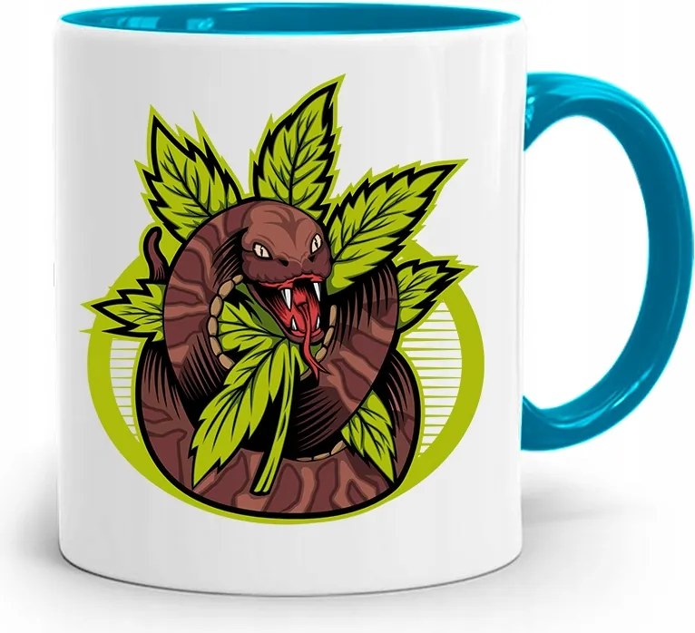 Dohányosoknak 420 Cbd Bögre Kék Ajándék fényképes nyomtatással