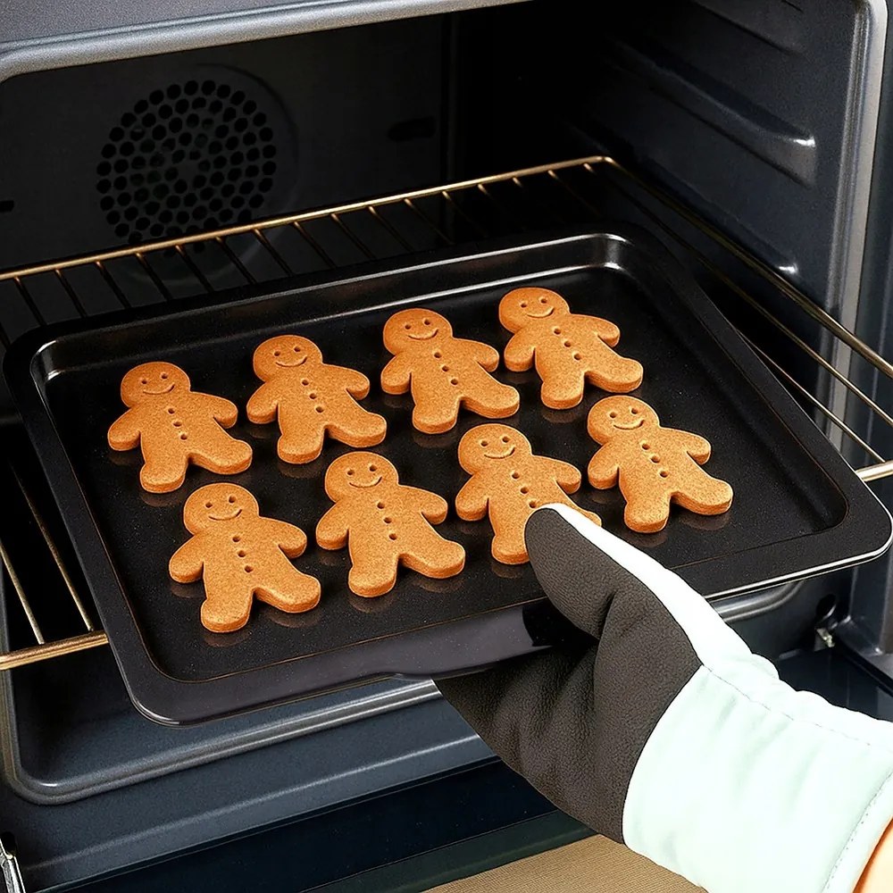 Zománcozott sütőlap téglalap alakú 40x35,5x2 cm