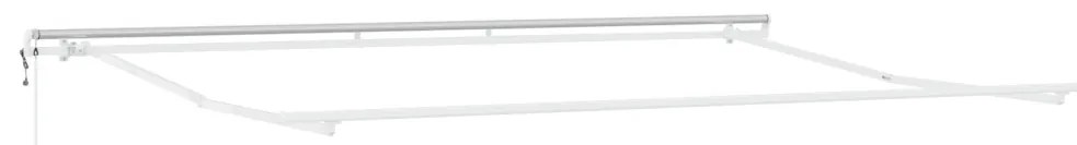 Behúzható napellenző 500 × 350 cm narancssárga és barna