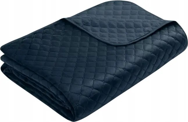Dekoratív ágytakaró Velvet Beddo sötétkék 220 x 240 [cm]