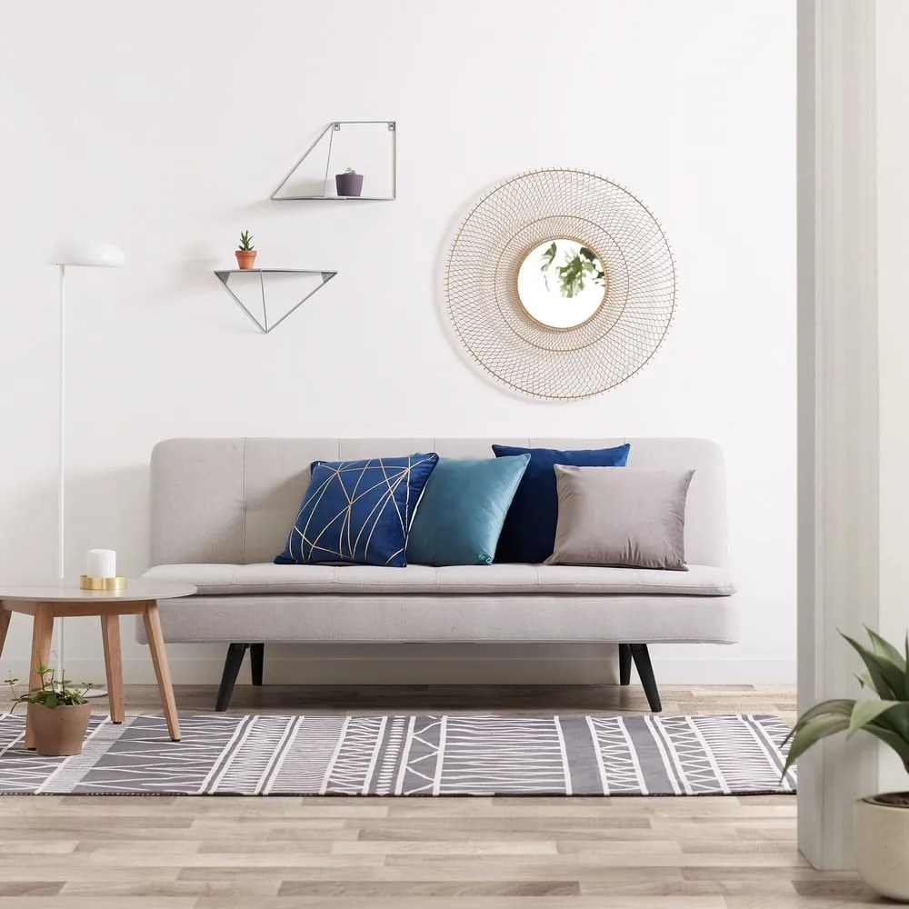 Fekete fém fali polc Upp – Kave Home