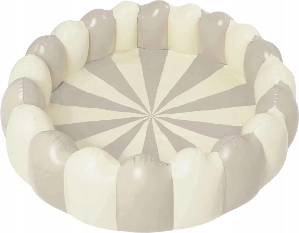 Petites Pommes gyerekmedence vízálló felfújható labdák szürke 160X45 cm