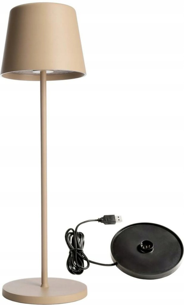 Light Impressions Deko-Light újratölthető lámpa Canis bézs szett töltő