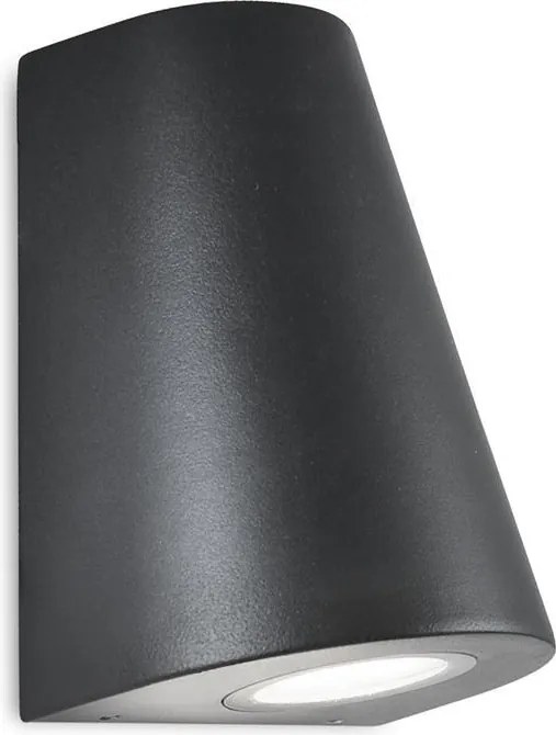 Boston kültéri homlokzati kerti fali lámpa 1xGU10 IP44 fekete Goldlux