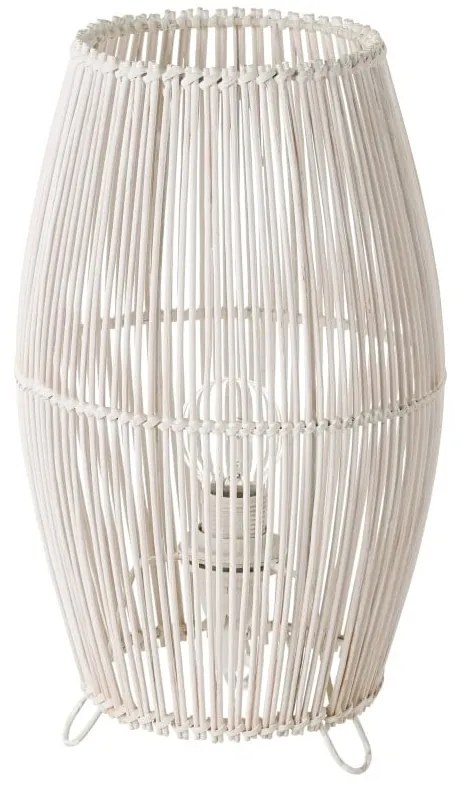 Fehér bambusz asztali lámpa bambusz búrával (magasság 29 cm) – Casa Selección