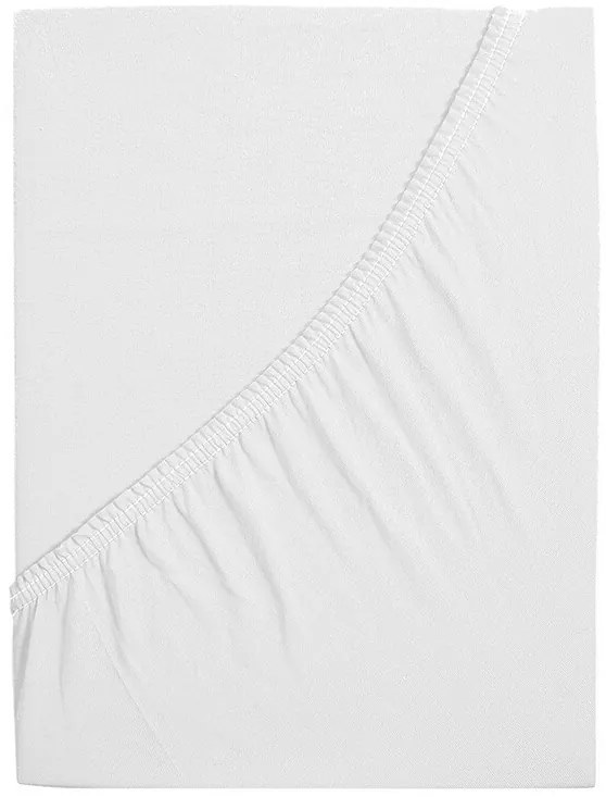 4Home Ideál jersey lepedő fehér, 180 x 200 cm