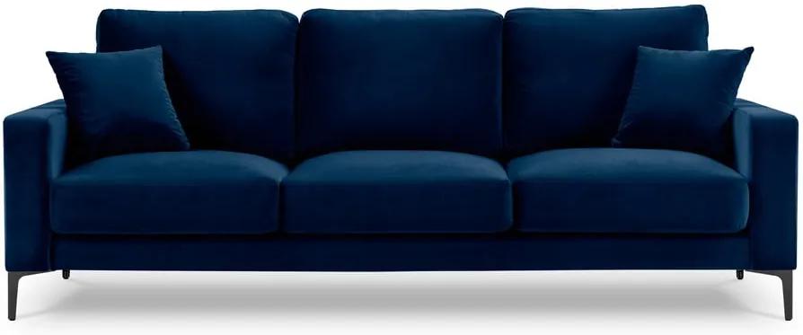 Harmony kék bársony kanapé, 220 cm - Kooko Home