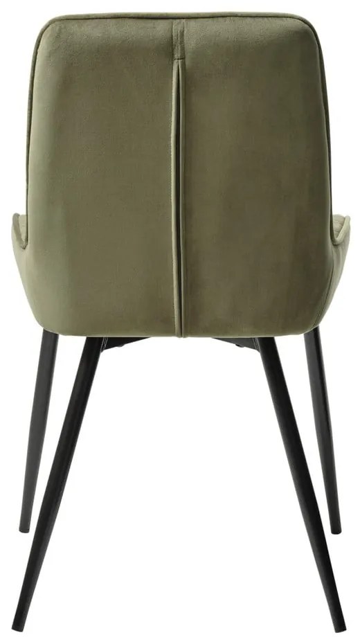 Zöld bársony étkezőszék Milton – Unique Furniture