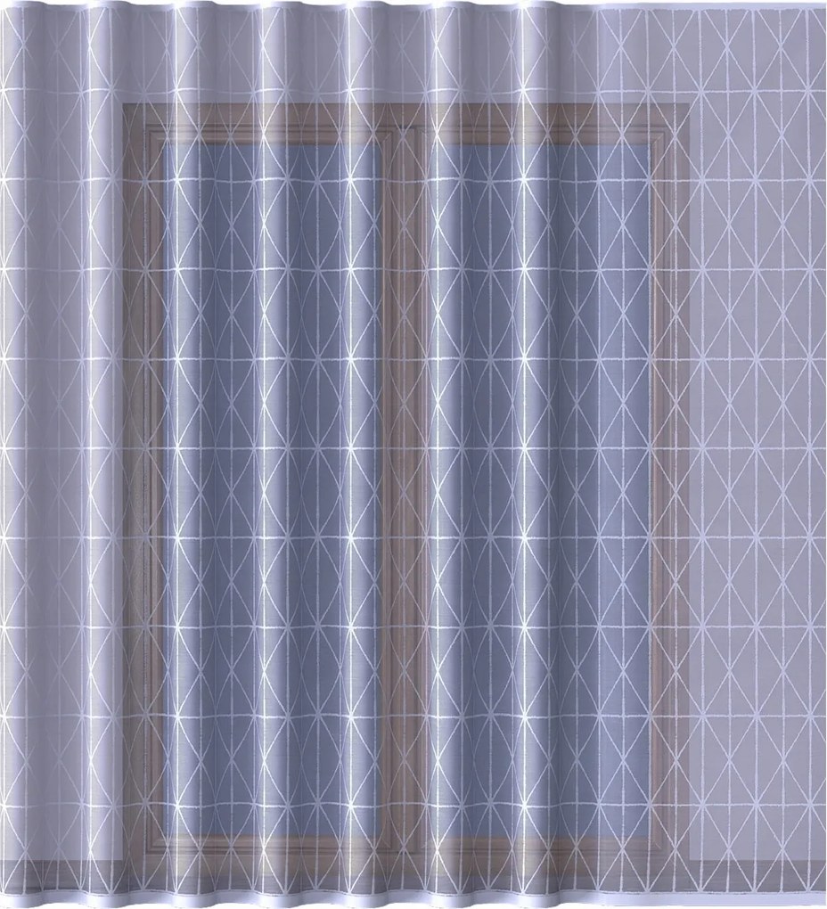 Mg Függöny jacquard 34692H Fehér 250x250 kész Bt M