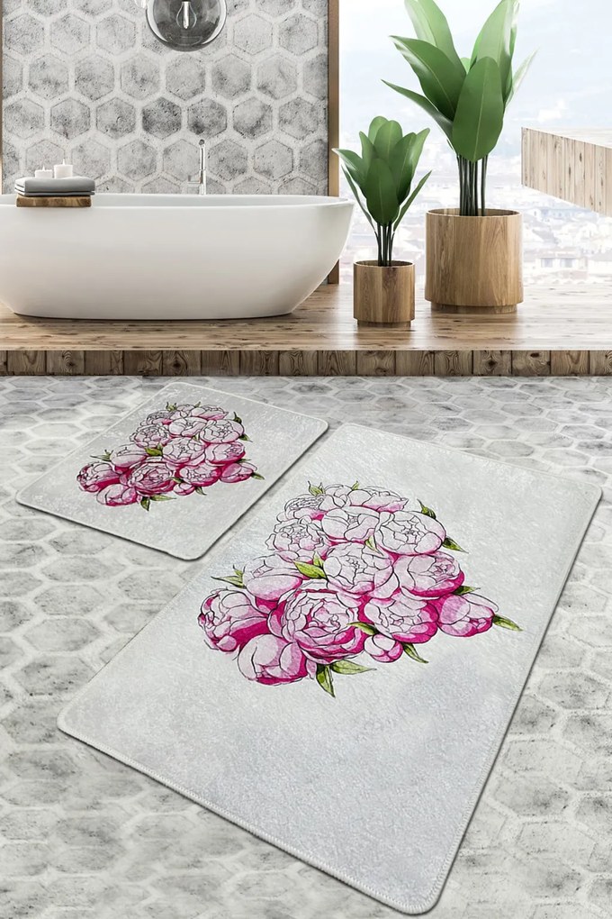 Peonia fürdőszobaszőnyeg, 60×100 cm – TR359CHL2526