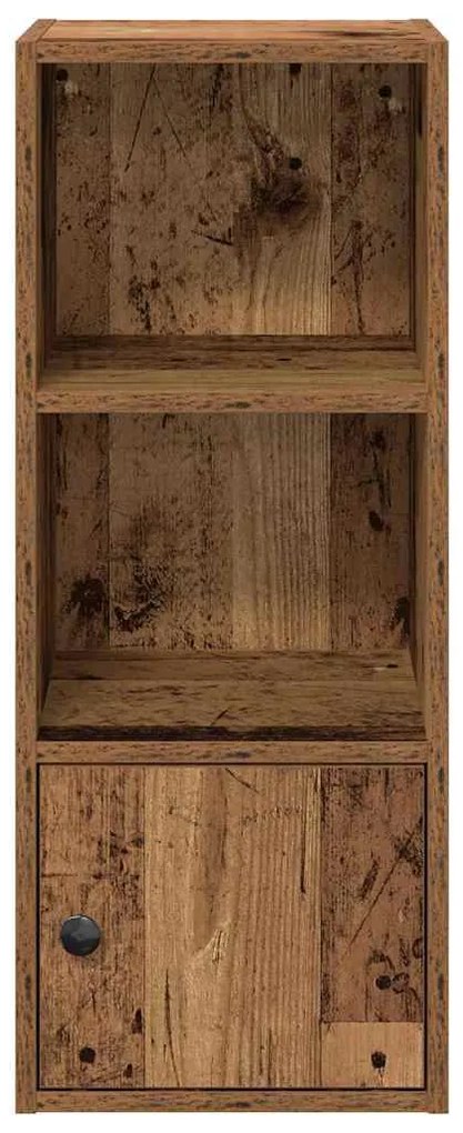 antik fa színű szerelt fa könyvespolc 31x24x77 cm