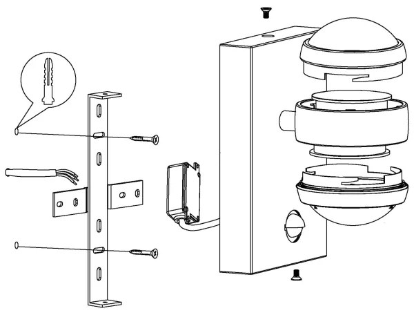 Eglo 96019 - LED Kültéri fali lámpa a mozgásérzékelős SESIMBA 1 2xLED/3,7W