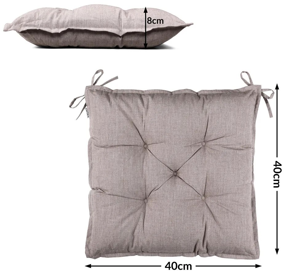 Detex® 4 db párna 40x40x8cm - bézs