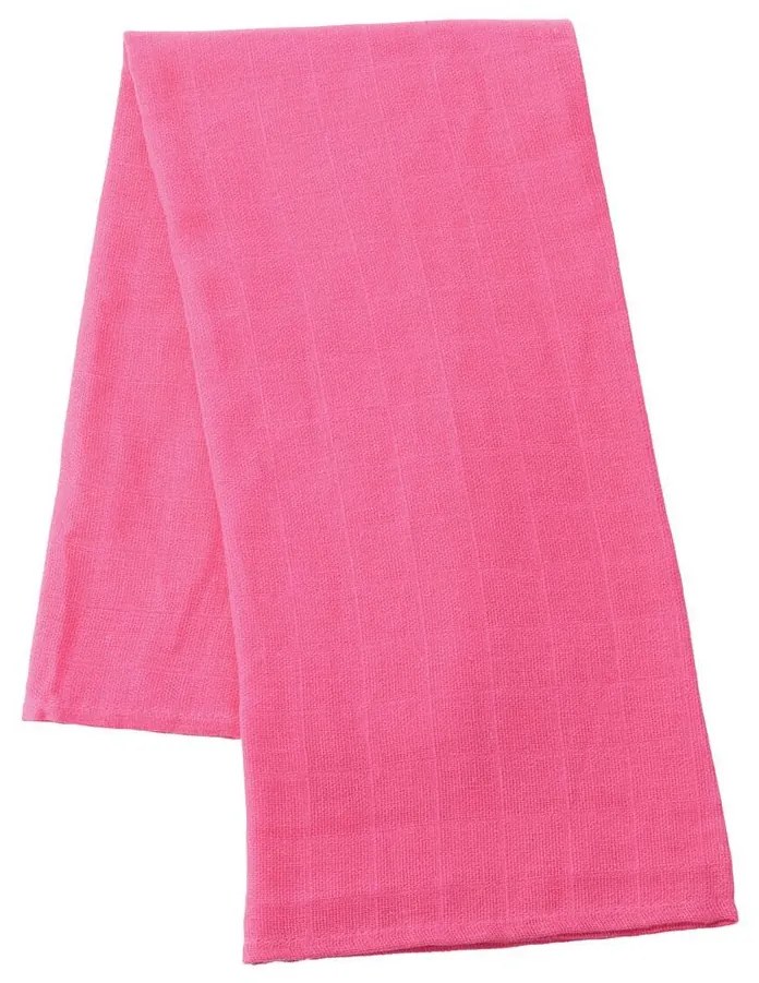 Pamut tetra pelenka New Baby Softy nyomtatott mintával 70 x 70 cm 4 db fehér-rózsaszín