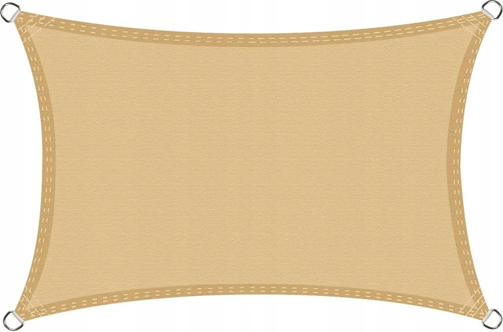 Napvitorla kerti sátor téglalap alakú Haikus 2x 3m sárga