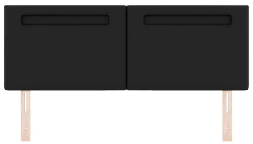 Fejtámla LED -es lámpákkal Falra szerelhető Fekete 160 cm PVC