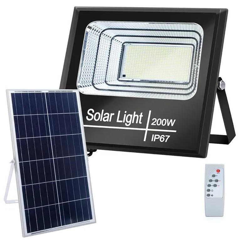 Aigostar B.V. Aigostar - LED Dimmelhető napelemes reflektor LED/200W/3,2V IP67 + távirányító AI0067
