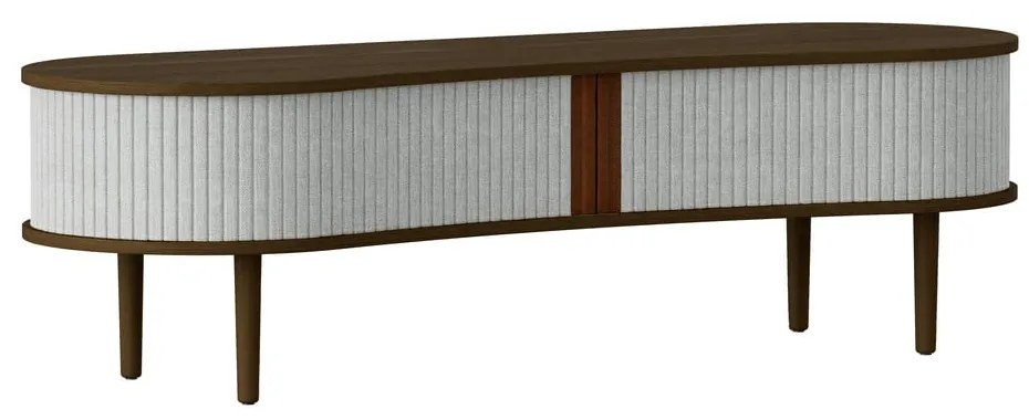 Szürke-barna TV-állvány tölgyfa dekorral 140x40 cm Audacious – UMAGE