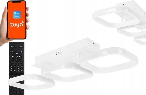 LED Dimmelhető mennyezeti lámpa LED/33W/230V 3000-6500K fehér Wi-Fi Tuya + távirányító