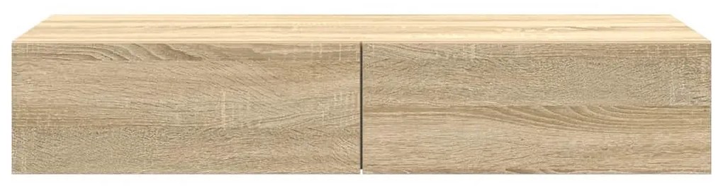 Falipolc fiókokkal sonoma tölgy 100x36x19 cm műszaki fa
