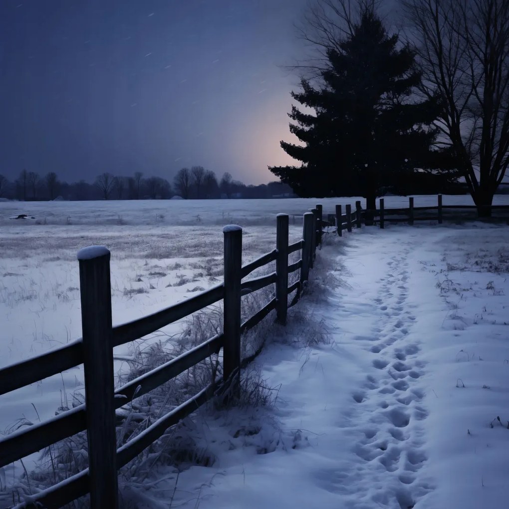 Poszter 30x30cm Csendes Téli Fény