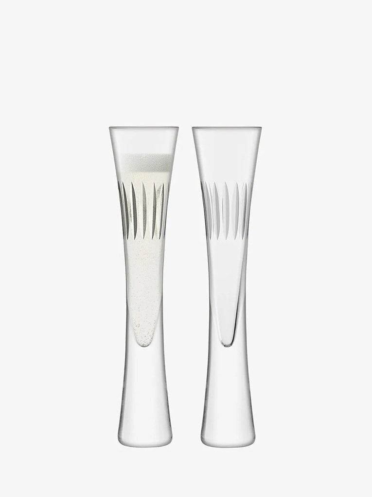 Pezsgős pohár Moya Cut, 170 ml, átlátszó, 2 db-os készlet - LSA International