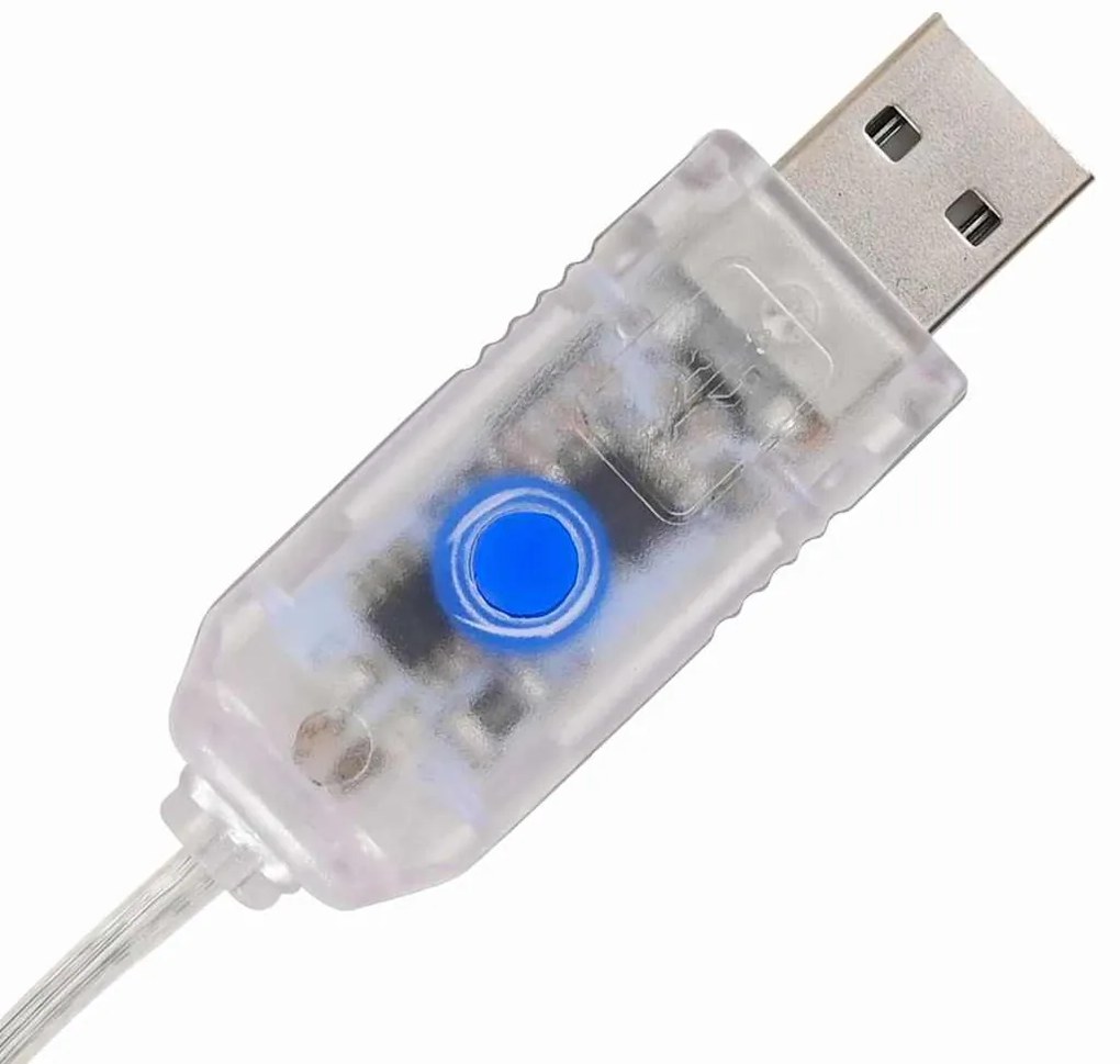 Karácsonyfa 240 LED-del Hideg Fehér 180 cm Akril