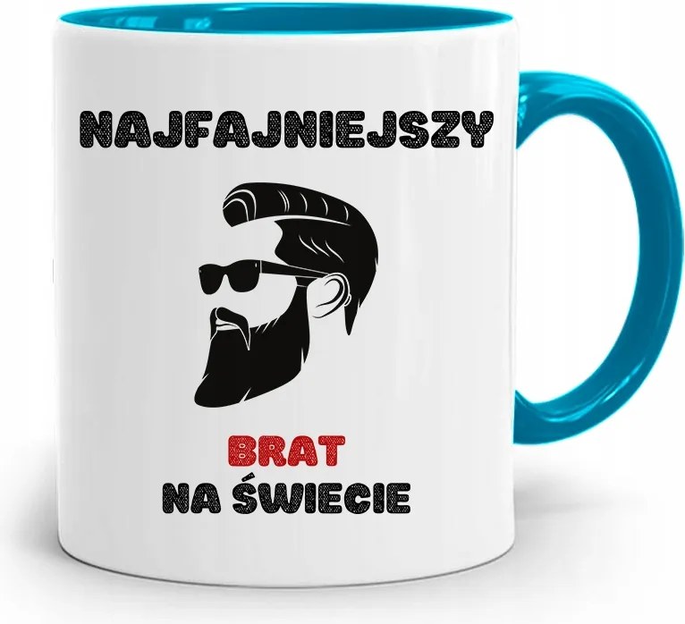 Kék Bögre A Világ Legmenőbb Testvére fényképes nyomattal