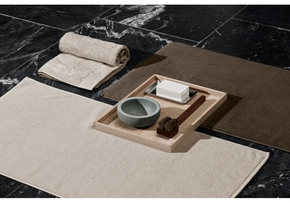 Krémszínű frottír pamut törölköző szett 4 db-os 30x30 cm Riva – Blomus