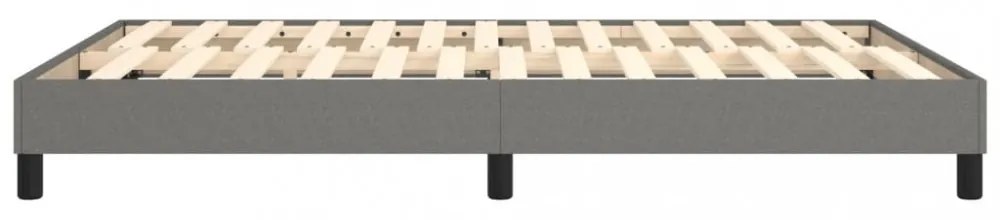 sötétszürke szövet rugós ágykeret 140 x 190 cm