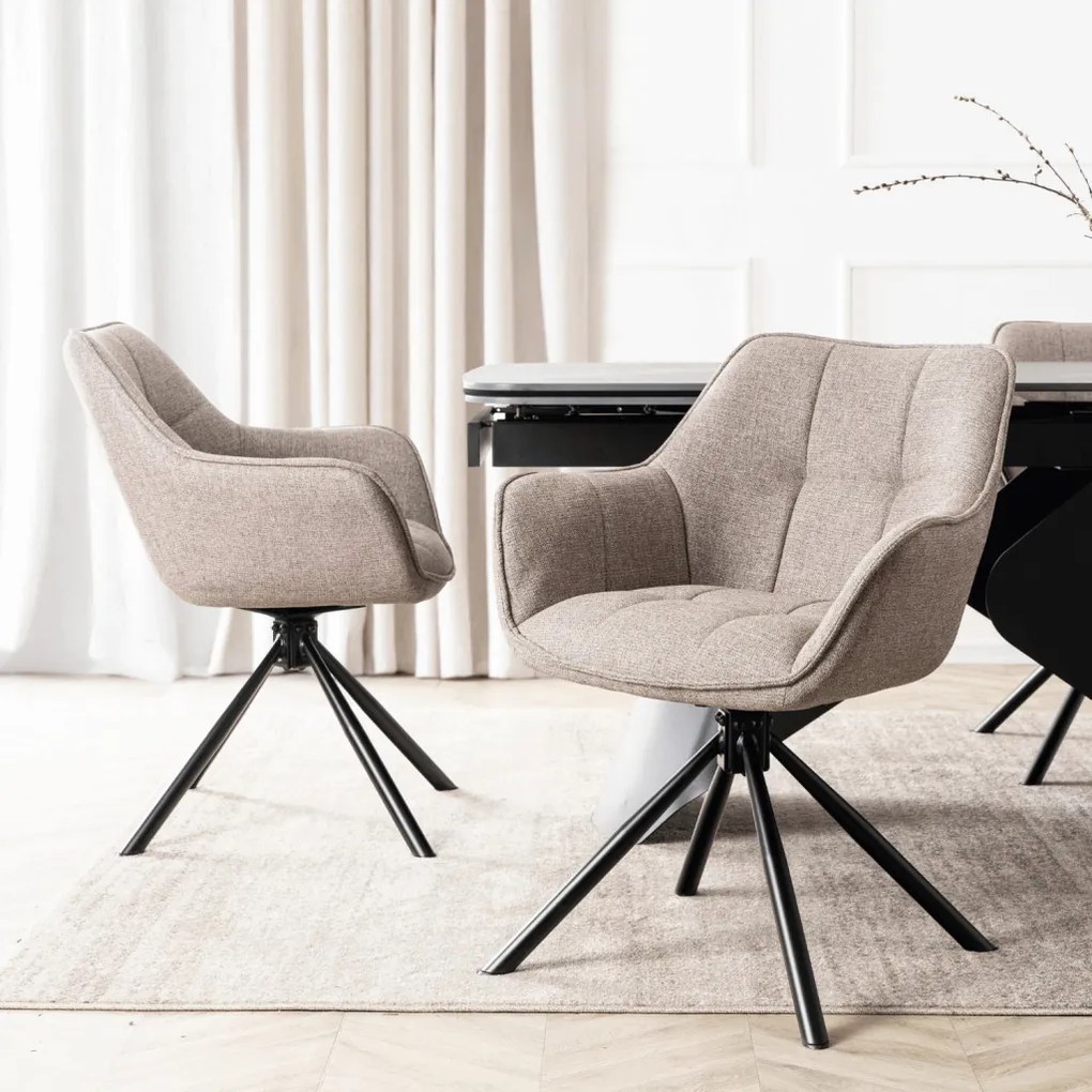 Krzesło Obrotowe PEONY 2 Cappuccino