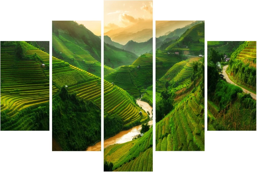 Kép - Mu Cang Chai rizsteraszok (150x105 cm)