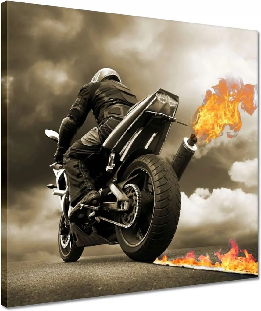 Vászonkép 40x40 Tűz a csőből Üldöző