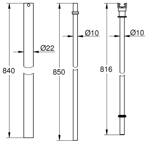 GROHE 48054000 - Zuhanycső EUPHORIA SYSTEM 15 cm fényes króm