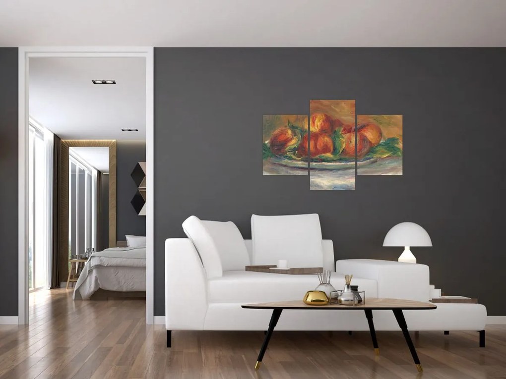 Kép - Auguste Renoir, Peaches on a Plate, reprodukciók (90x60 cm)