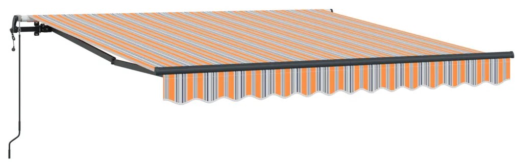 Automatikus Behúzható Napellenző Többszínű Csík 300x250 cm