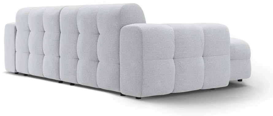 Világosszürke sarokkanapé (bal oldali-heverő résszel) Kendal – Micadoni
