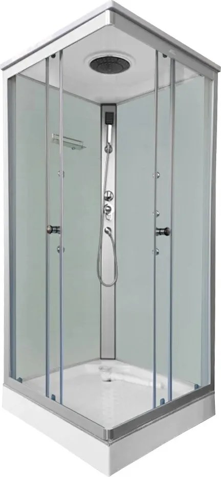 Valerie 90x90 cm szögletes hidromasszázs zuhanykabin