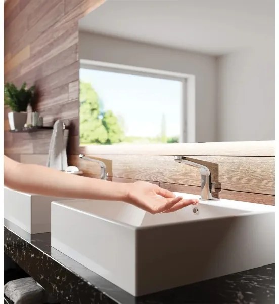 Deante BQH_029R - Érintésmentes mosdócsap szabályozással HIACYNT 4xAA króm