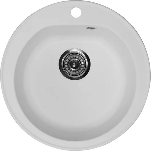 Venera Metalac 123261 Gránit Mosogatótálca - Extra mély, Egymedencés, Kerek, Bézs