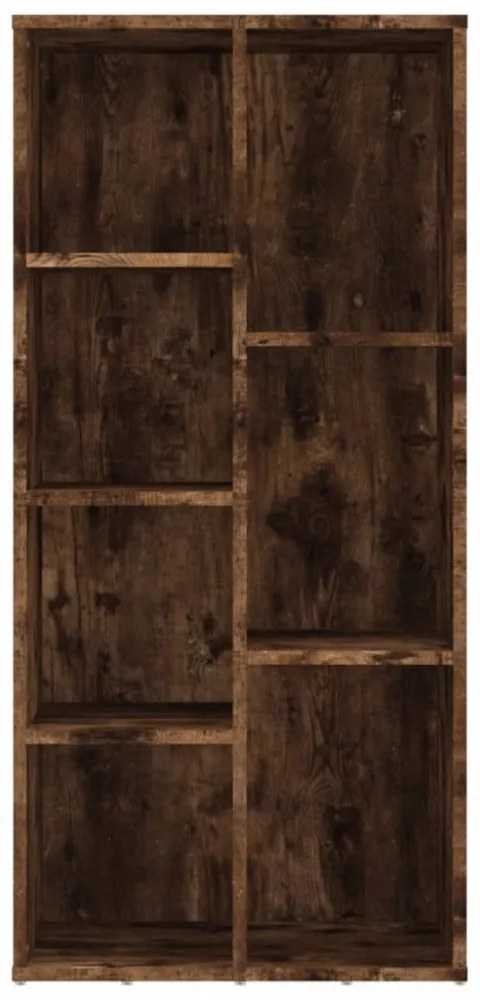 füstös tölgy színű könyvszekrény 50 x 25 x 106 cm