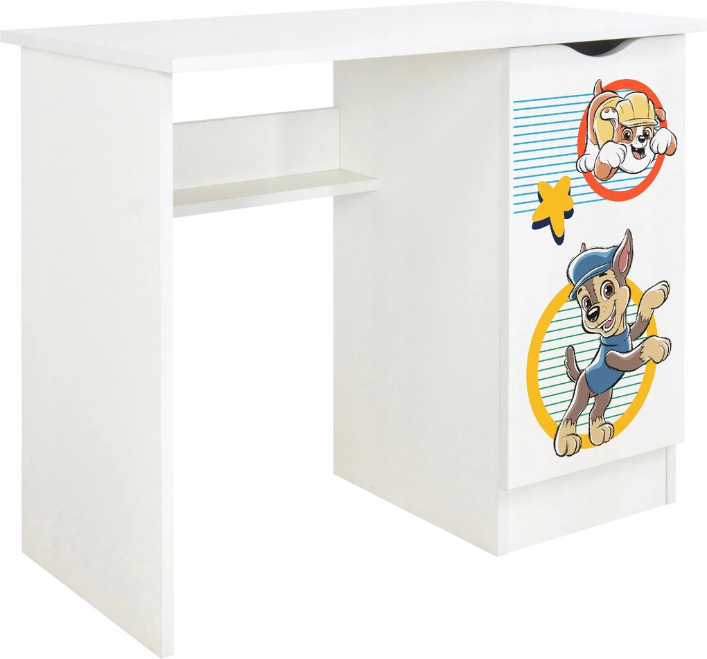 Mancs Őrjárat íróasztal gyerekszekrénnyel, játékhoz, Chase 90x50x77