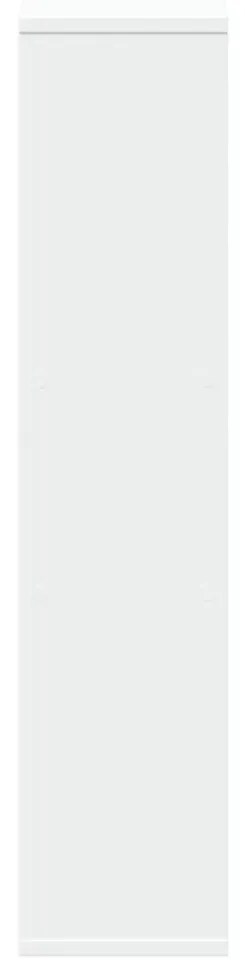 fehér szerelt fa könyvespolc 63 x 20 x 90 cm