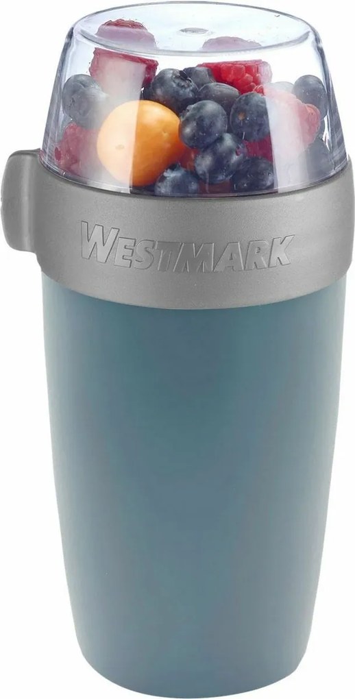 Westmark kétrészes uzsonnás doboz, 700 ml, kék, S